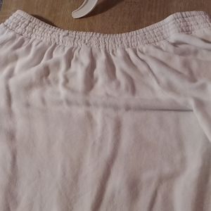 Off Shoulder White Lace Shirt